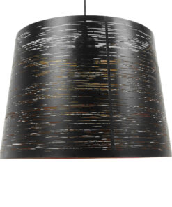 Alternative view of GLOBOSTAR® ACCADEMIA 01584 Μοντέρνο Κρεμαστό Φωτιστικό Οροφής με Ντουί 1 x E27 AC 220-240V IP20 - Μαύρο & Χρυσό - Μ35 x Π35 x Y25cm