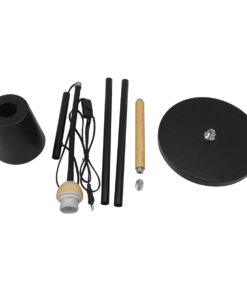 GLOBOSTAR® RIBBON 01585 Μοντέρνο Επιδαπέδιο Φωτιστικό με Ντουί 1 x E27 AC 220-240V IP20 - Μαύρο & Μπεζ - Μ13 x Π13 x Υ164cm 19 01585 9