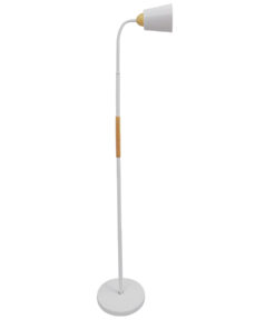 GLOBOSTAR® RIBBON 01586 Μοντέρνο Επιδαπέδιο Φωτιστικό με Ντουί 1 x E27 AC 220-240V IP20 - Λευκό & Μπεζ - Μ13 x Π13 x Υ164cm 14 01586 4