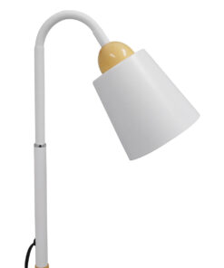 GLOBOSTAR® RIBBON 01586 Μοντέρνο Επιδαπέδιο Φωτιστικό με Ντουί 1 x E27 AC 220-240V IP20 - Λευκό & Μπεζ - Μ13 x Π13 x Υ164cm 16 01586 6