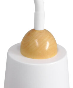 GLOBOSTAR® RIBBON 01586 Μοντέρνο Επιδαπέδιο Φωτιστικό με Ντουί 1 x E27 AC 220-240V IP20 - Λευκό & Μπεζ - Μ13 x Π13 x Υ164cm 17 01586 7