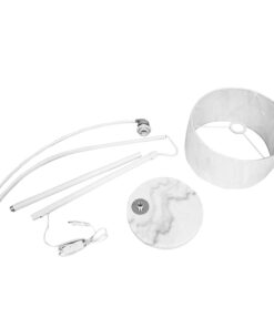 GLOBOSTAR® IMPERIAL 01588 Μοντέρνο Επιδαπέδιο Φωτιστικό με Ντουί 1 x E27 AC 220-240V IP20 - Λευκό - Μ38 x Π38 x Υ172cm 21 01588 10