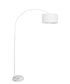 GLOBOSTAR® IMPERIAL 01588 Μοντέρνο Επιδαπέδιο Φωτιστικό με Ντουί 1 x E27 AC 220-240V IP20 - Λευκό - Μ38 x Π38 x Υ172cm 15 01588 4