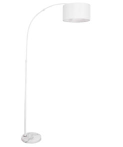 GLOBOSTAR® IMPERIAL 01588 Μοντέρνο Επιδαπέδιο Φωτιστικό με Ντουί 1 x E27 AC 220-240V IP20 - Λευκό - Μ38 x Π38 x Υ172cm 16 01588 5