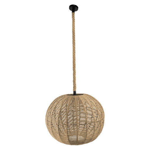 GloboStar® GLOBOSTAR® MANDALA 01593 Vintage Κρεμαστό Φωτιστικό Οροφής με Ντουί 1 x E27 AC 220-240V IP20 - Μπεζ - Μ60 x Π60 x Υ45cm