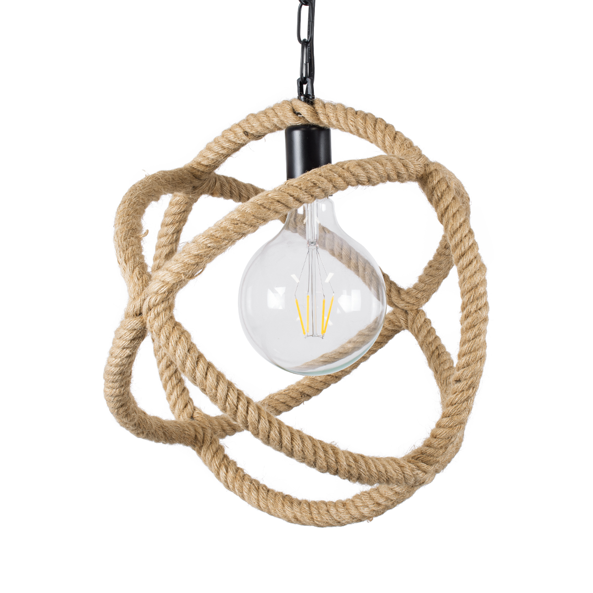 GLOBOSTAR® BALANCE 01596 Vintage Κρεμαστό Φωτιστικό Οροφής με Ντουί 1 x E27 AC 220-240V IP20 - Μαύρο & Μπεζ - Μ35 x Π35 x Υ36cm 6 GLOBOSTAR® BALANCE 01596 Vintage Κρεμαστό Φωτιστικό Οροφής με Ντουί 1 x E27 AC 220-240V IP20 - Μαύρο & Μπεζ - Μ35 x Π35 x Υ36cm - Image 4