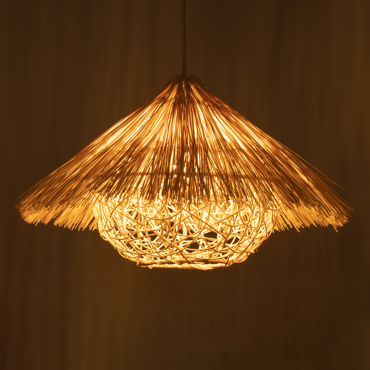 GLOBOSTAR® CHEOPE 01599 Boho Κρεμαστό Φωτιστικό Οροφής με Ντουί 1 x E27 AC 220-240V IP20 - Μπεζ - Μ45 x Π45 x Υ35cm 4 GLOBOSTAR® CHEOPE 01599 Boho Κρεμαστό Φωτιστικό Οροφής με Ντουί 1 x E27 AC 220-240V IP20 - Μπεζ - Μ45 x Π45 x Υ35cm - Image 2