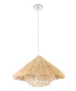 GLOBOSTAR® CHEOPE 01599 Boho Κρεμαστό Φωτιστικό Οροφής με Ντουί 1 x E27 AC 220-240V IP20 - Μπεζ - Μ45 x Π45 x Υ35cm 14 01599 3