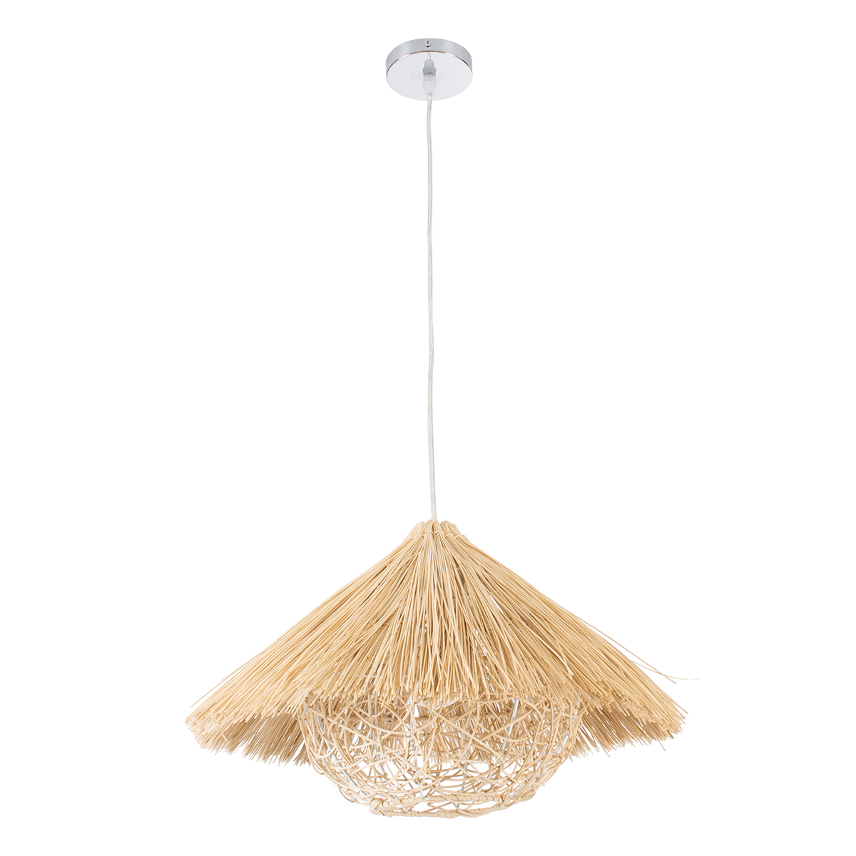 GLOBOSTAR® CHEOPE 01599 Boho Κρεμαστό Φωτιστικό Οροφής με Ντουί 1 x E27 AC 220-240V IP20 - Μπεζ - Μ45 x Π45 x Υ35cm 5 GLOBOSTAR® CHEOPE 01599 Boho Κρεμαστό Φωτιστικό Οροφής με Ντουί 1 x E27 AC 220-240V IP20 - Μπεζ - Μ45 x Π45 x Υ35cm - Image 3
