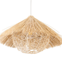 GLOBOSTAR® CHEOPE 01599 Boho Κρεμαστό Φωτιστικό Οροφής με Ντουί 1 x E27 AC 220-240V IP20 - Μπεζ - Μ45 x Π45 x Υ35cm 16 01599 5