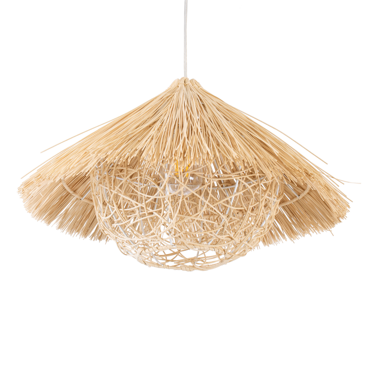 GLOBOSTAR® CHEOPE 01599 Boho Κρεμαστό Φωτιστικό Οροφής με Ντουί 1 x E27 AC 220-240V IP20 - Μπεζ - Μ45 x Π45 x Υ35cm 7 GLOBOSTAR® CHEOPE 01599 Boho Κρεμαστό Φωτιστικό Οροφής με Ντουί 1 x E27 AC 220-240V IP20 - Μπεζ - Μ45 x Π45 x Υ35cm - Image 5
