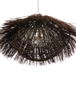 GLOBOSTAR® CHEOPE 01600 Boho Κρεμαστό Φωτιστικό Οροφής με Ντουί 1 x E27 AC 220-240V IP20 - Καφέ - Μ50 x Π50 x Y30cm 11 01600 5