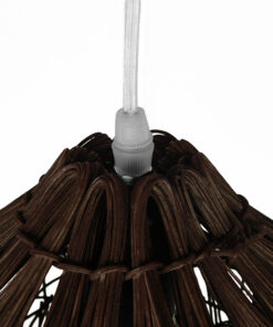 GLOBOSTAR® CHEOPE 01600 Boho Κρεμαστό Φωτιστικό Οροφής με Ντουί 1 x E27 AC 220-240V IP20 - Καφέ - Μ50 x Π50 x Y30cm 12 01600 6