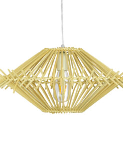 Alternative view of GLOBOSTAR® SASSO 01601 Boho Κρεμαστό Φωτιστικό Οροφής με Ντουί 1 x E27 AC 220-240V IP20 - Μπεζ - Μ50 x Π50 x Y23cm