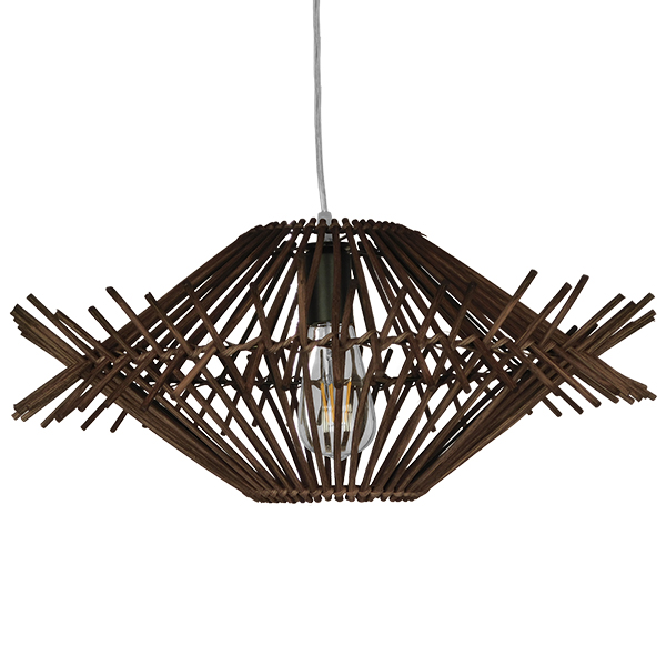 GLOBOSTAR® SASSO 01602 Boho Κρεμαστό Φωτιστικό Οροφής με Ντουί 1 x E27 AC 220-240V IP20 - Καφέ - Μ50 x Π50 x Y23cm 4 GLOBOSTAR® SASSO 01602 Boho Κρεμαστό Φωτιστικό Οροφής με Ντουί 1 x E27 AC 220-240V IP20 - Καφέ - Μ50 x Π50 x Y23cm - Image 2
