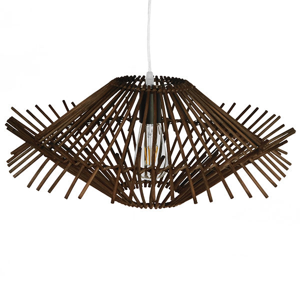 GLOBOSTAR® SASSO 01602 Boho Κρεμαστό Φωτιστικό Οροφής με Ντουί 1 x E27 AC 220-240V IP20 - Καφέ - Μ50 x Π50 x Y23cm 5 GLOBOSTAR® SASSO 01602 Boho Κρεμαστό Φωτιστικό Οροφής με Ντουί 1 x E27 AC 220-240V IP20 - Καφέ - Μ50 x Π50 x Y23cm - Image 3