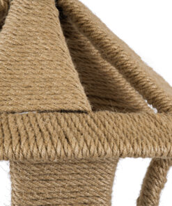 GLOBOSTAR® SOLITARIO 01606 Boho Κρεμαστό Φωτιστικό Οροφής με Ντουί 1 x E27 AC 220-240V IP20 - Μπεζ - Μ36 x Π36 x Y30cm 18 01606 7