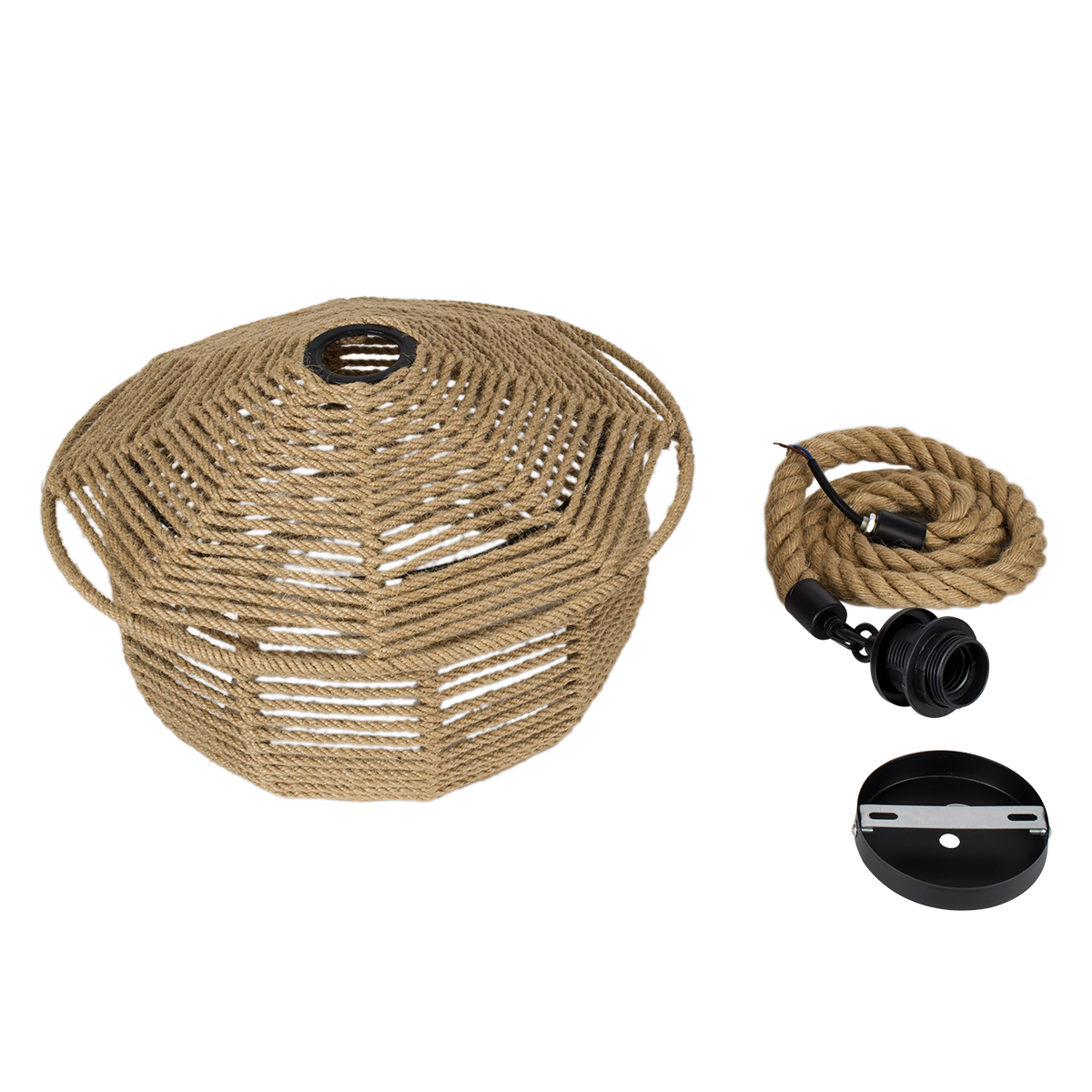 GLOBOSTAR® SPIRIT 01607 Boho Κρεμαστό Φωτιστικό Οροφής με Ντουί 1 x E27 AC 220-240V IP20 - Μπεζ - Μ35 x Π35 x Y30cm 12 GLOBOSTAR® SPIRIT 01607 Boho Κρεμαστό Φωτιστικό Οροφής με Ντουί 1 x E27 AC 220-240V IP20 - Μπεζ - Μ35 x Π35 x Y30cm - Image 10