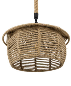 GLOBOSTAR® SPIRIT 01607 Boho Κρεμαστό Φωτιστικό Οροφής με Ντουί 1 x E27 AC 220-240V IP20 - Μπεζ - Μ35 x Π35 x Y30cm 16 01607 5