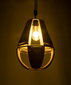 GLOBOSTAR® POLIA 01608 Boho Κρεμαστό Φωτιστικό Οροφής με Ντουί 1 x E27 AC 220-240V IP20 - Μπεζ - Μ30 x Π30 x Y42cm 13 01608 2