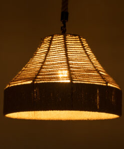 Alternative view of GLOBOSTAR® DOGMA 01609 Boho Κρεμαστό Φωτιστικό Οροφής με Ντουί 1 x E27 AC 220-240V IP20 - Μπεζ - Μ38 x Π38 x Υ28cm