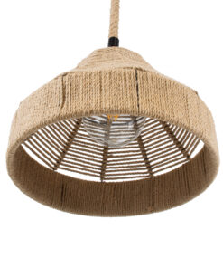 GLOBOSTAR® DOGMA 01609 Boho Κρεμαστό Φωτιστικό Οροφής με Ντουί 1 x E27 AC 220-240V IP20 - Μπεζ - Μ38 x Π38 x Υ28cm 18 01609 5