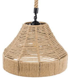 GLOBOSTAR® DOGMA 01609 Boho Κρεμαστό Φωτιστικό Οροφής με Ντουί 1 x E27 AC 220-240V IP20 - Μπεζ - Μ38 x Π38 x Υ28cm 19 01609 6