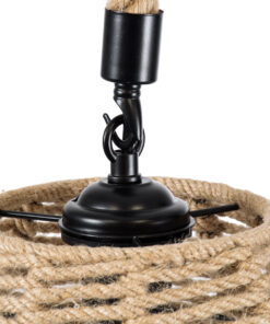 GLOBOSTAR® DOGMA 01609 Boho Κρεμαστό Φωτιστικό Οροφής με Ντουί 1 x E27 AC 220-240V IP20 - Μπεζ - Μ38 x Π38 x Υ28cm 21 01609 8