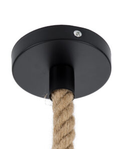 GLOBOSTAR® DOGMA 01609 Boho Κρεμαστό Φωτιστικό Οροφής με Ντουί 1 x E27 AC 220-240V IP20 - Μπεζ - Μ38 x Π38 x Υ28cm 22 01609 9