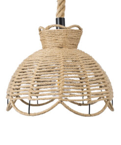 GLOBOSTAR® VENIER 01610 Boho Κρεμαστό Φωτιστικό Οροφής με Ντουί 1 x E27 AC 220-240V IP20 - Μπεζ - Μ35 x Π35 x Y26cm 15 01610 4