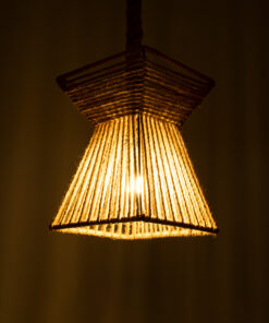 Alternative view of GLOBOSTAR® ROUGE 01611 Boho Κρεμαστό Φωτιστικό Οροφής με Ντουί 1 x E27 AC 220-240V IP20 - Μπεζ - Μ21 x Π21 x Y27cm