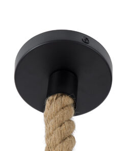 GLOBOSTAR® ROUGE 01611 Boho Κρεμαστό Φωτιστικό Οροφής με Ντουί 1 x E27 AC 220-240V IP20 - Μπεζ - Μ21 x Π21 x Y27cm 21 01611 9