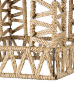 GLOBOSTAR® SPIKY 01613 Boho Κρεμαστό Φωτιστικό Οροφής με Ντουί 1 x E27 AC 220-240V IP20 - Μπεζ - Μ43 x Π43 x Y28cm 19 01613 7