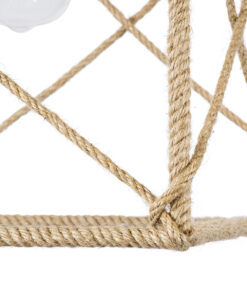 GLOBOSTAR® POLISHED 01616 Vintage Κρεμαστό Φωτιστικό Οροφής με Ντουί 1 x E27 AC 220-240V IP20 - Μαύρο & Μπεζ - Μ30 x Π30 x Υ30cm 18 01616 7