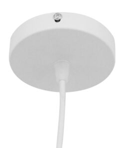 GLOBOSTAR® KAIRI 01619 Μοντέρνο Κρεμαστό Φωτιστικό Οροφής με Ντουί 1 x E27 AC 220-240V IP20 - Λευκό - Μ38 x Π38 x Υ39cm 15 01619 7