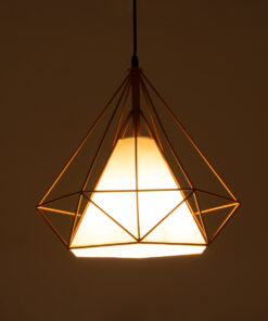 Alternative view of GLOBOSTAR® KAIRI 01621 Μοντέρνο Κρεμαστό Φωτιστικό Οροφής με Ντουί 1 x E27 AC 220-240V IP20 - Πορτοκαλί & Λευκό - Μ38 x Π38 x Y38cm