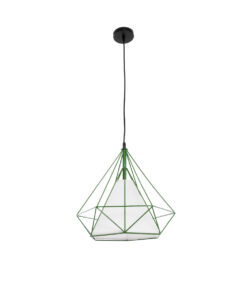 GLOBOSTAR® KAIRI 01622 Μοντέρνο Κρεμαστό Φωτιστικό Οροφής με Ντουί 1 x E27 AC 220-240V IP20 - Πράσινο & Λευκό - Μ38 x Π38 x Y38cm 13 01622 4