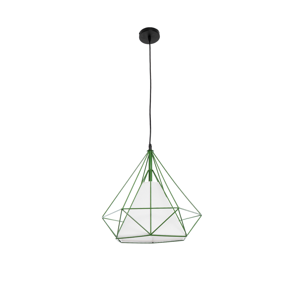 GLOBOSTAR® KAIRI 01622 Μοντέρνο Κρεμαστό Φωτιστικό Οροφής με Ντουί 1 x E27 AC 220-240V IP20 - Πράσινο & Λευκό - Μ38 x Π38 x Y38cm 5 GLOBOSTAR® KAIRI 01622 Μοντέρνο Κρεμαστό Φωτιστικό Οροφής με Ντουί 1 x E27 AC 220-240V IP20 - Πράσινο & Λευκό - Μ38 x Π38 x Y38cm - Image 3