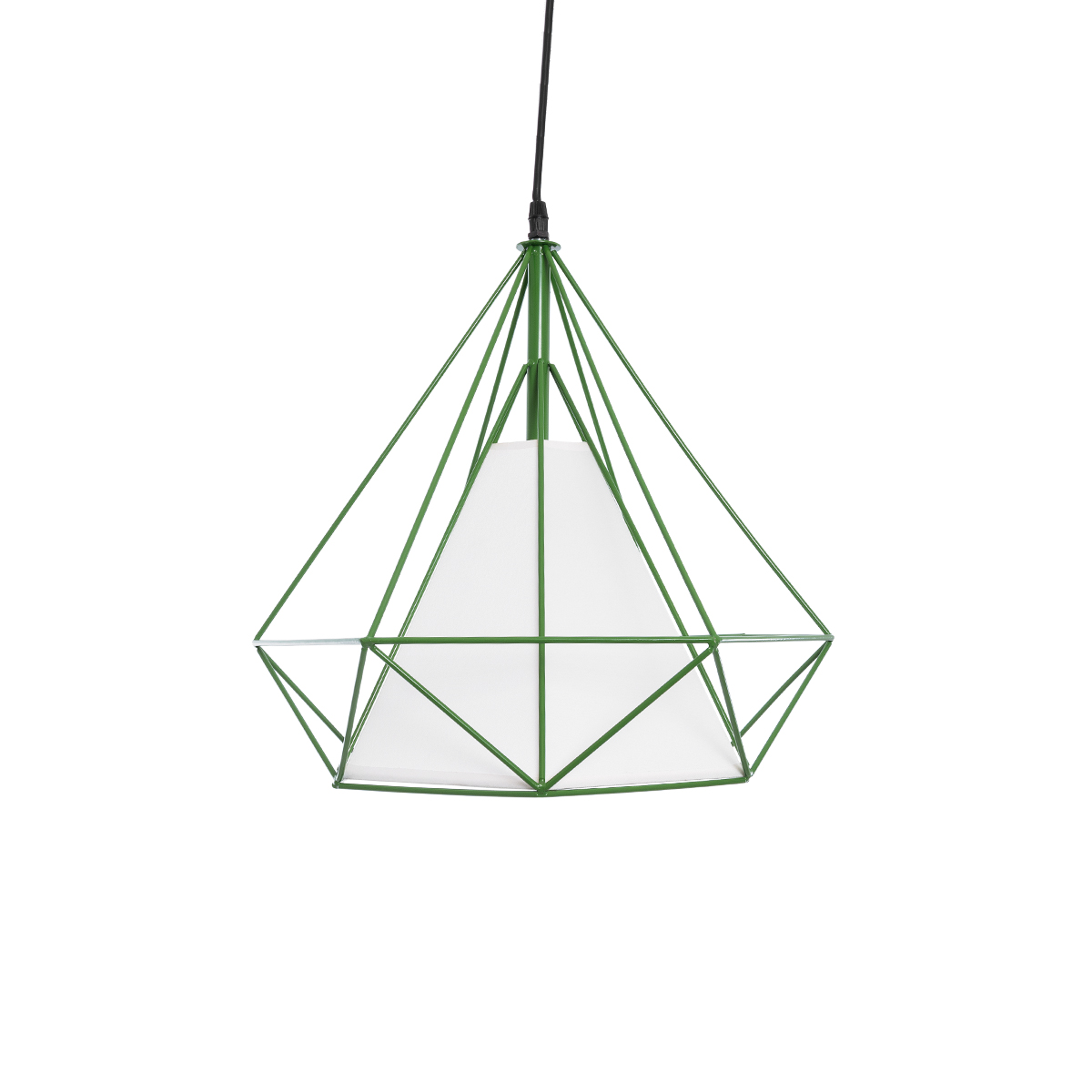 GLOBOSTAR® KAIRI 01622 Μοντέρνο Κρεμαστό Φωτιστικό Οροφής με Ντουί 1 x E27 AC 220-240V IP20 - Πράσινο & Λευκό - Μ38 x Π38 x Y38cm 6 GLOBOSTAR® KAIRI 01622 Μοντέρνο Κρεμαστό Φωτιστικό Οροφής με Ντουί 1 x E27 AC 220-240V IP20 - Πράσινο & Λευκό - Μ38 x Π38 x Y38cm - Image 4