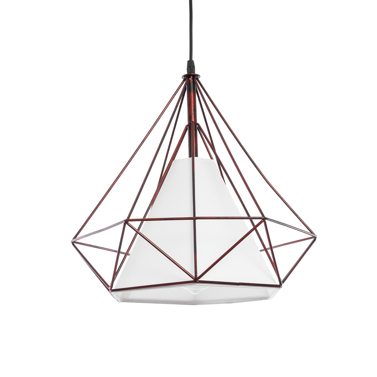 GLOBOSTAR® KAIRI 01623 Μοντέρνο Κρεμαστό Φωτιστικό Οροφής με Ντουί 1 x E27 AC 220-240V IP20 - Χάλκινο & Λευκό - Μ38 x Π38 x Y38cm 3 GloboStar® GLOBOSTAR® KAIRI 01623 Μοντέρνο Κρεμαστό Φωτιστικό Οροφής με Ντουί 1 x E27 AC 220-240V IP20 - Χάλκινο & Λευκό - Μ38 x Π38 x Y38cm