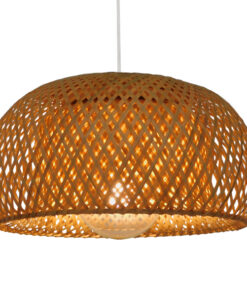 GloboStar® GLOBOSTAR® SAN TROPEZ 01626 Boho Κρεμαστό Φωτιστικό Οροφής με Ντουί 1 x E27 AC 220-240V IP20 - Μπεζ - Μ38 x Π38 x Υ22cm