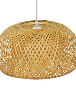 GLOBOSTAR® SAN TROPEZ 01626 Boho Κρεμαστό Φωτιστικό Οροφής με Ντουί 1 x E27 AC 220-240V IP20 - Μπεζ - Μ38 x Π38 x Υ22cm 14 01626 5