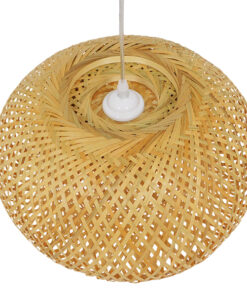 GLOBOSTAR® SAN TROPEZ 01626 Boho Κρεμαστό Φωτιστικό Οροφής με Ντουί 1 x E27 AC 220-240V IP20 - Μπεζ - Μ38 x Π38 x Υ22cm 16 01626 7