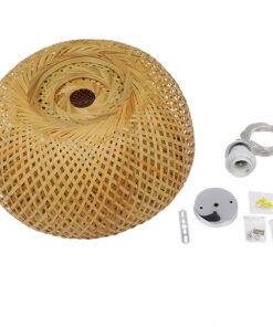 GLOBOSTAR® SAN TROPEZ 01626 Boho Κρεμαστό Φωτιστικό Οροφής με Ντουί 1 x E27 AC 220-240V IP20 - Μπεζ - Μ38 x Π38 x Υ22cm 18 01626 9