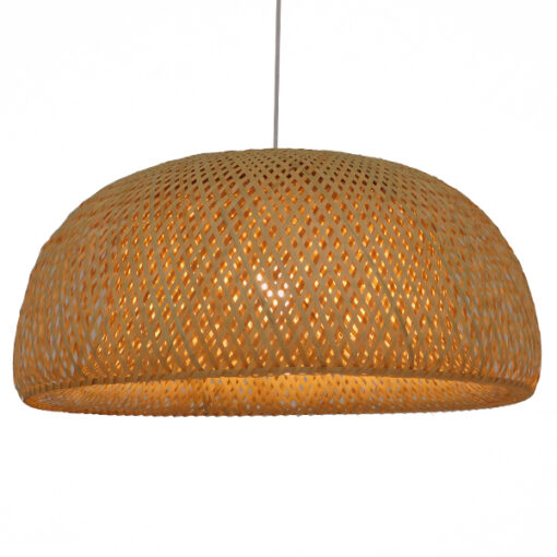 GloboStar® GLOBOSTAR® SAN TROPEZ 01627 Boho Κρεμαστό Φωτιστικό Οροφής με Ντουί 1 x E27 AC 220-240V IP20 - Μπεζ - Μ60 x Π60 x Υ29cm