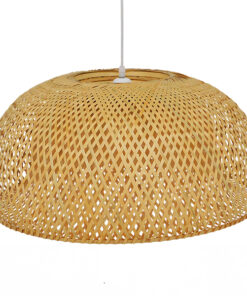 GLOBOSTAR® SAN TROPEZ 01627 Boho Κρεμαστό Φωτιστικό Οροφής με Ντουί 1 x E27 AC 220-240V IP20 - Μπεζ - Μ60 x Π60 x Υ29cm 14 01627 5