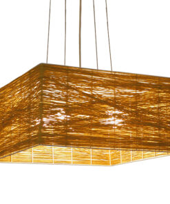 GloboStar® GLOBOSTAR® INCASS 01629 Vintage Κρεμαστό Φωτιστικό Οροφής με Ντουί 5 x E27 AC 220-240V IP20 - Μπεζ - Μ40 x Π40 x Υ22.5cm