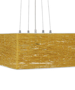 GLOBOSTAR® INCASS 01629 Vintage Κρεμαστό Φωτιστικό Οροφής με Ντουί 5 x E27 AC 220-240V IP20 - Μπεζ - Μ40 x Π40 x Υ22.5cm 12 01629 4