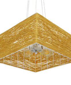 GLOBOSTAR® INCASS 01629 Vintage Κρεμαστό Φωτιστικό Οροφής με Ντουί 5 x E27 AC 220-240V IP20 - Μπεζ - Μ40 x Π40 x Υ22.5cm 14 01629 6