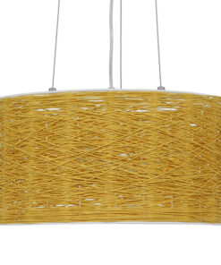 GLOBOSTAR® INCASS 01630 Vintage Κρεμαστό Φωτιστικό Οροφής με Ντουί 3 x E27 AC 220-240V IP20 - Μπεζ - Μ40 x Π40 x Υ22cm 12 01630 4